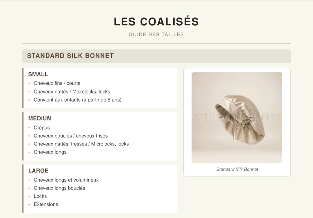 Bonnet standard Bonnet Standard Les Coalisés
